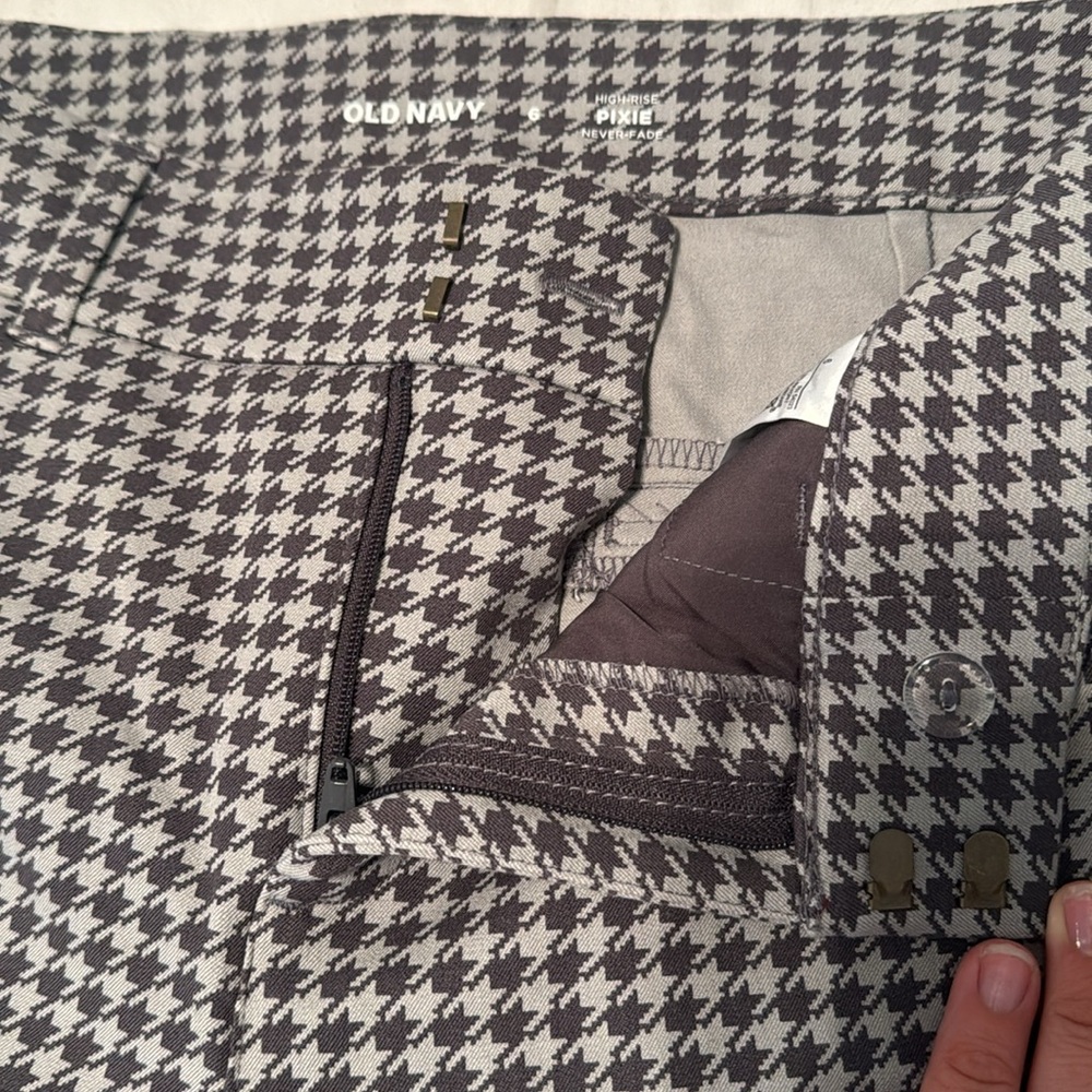 Old Navy Pixie Pants - Houndstooth Pattern - image 2
